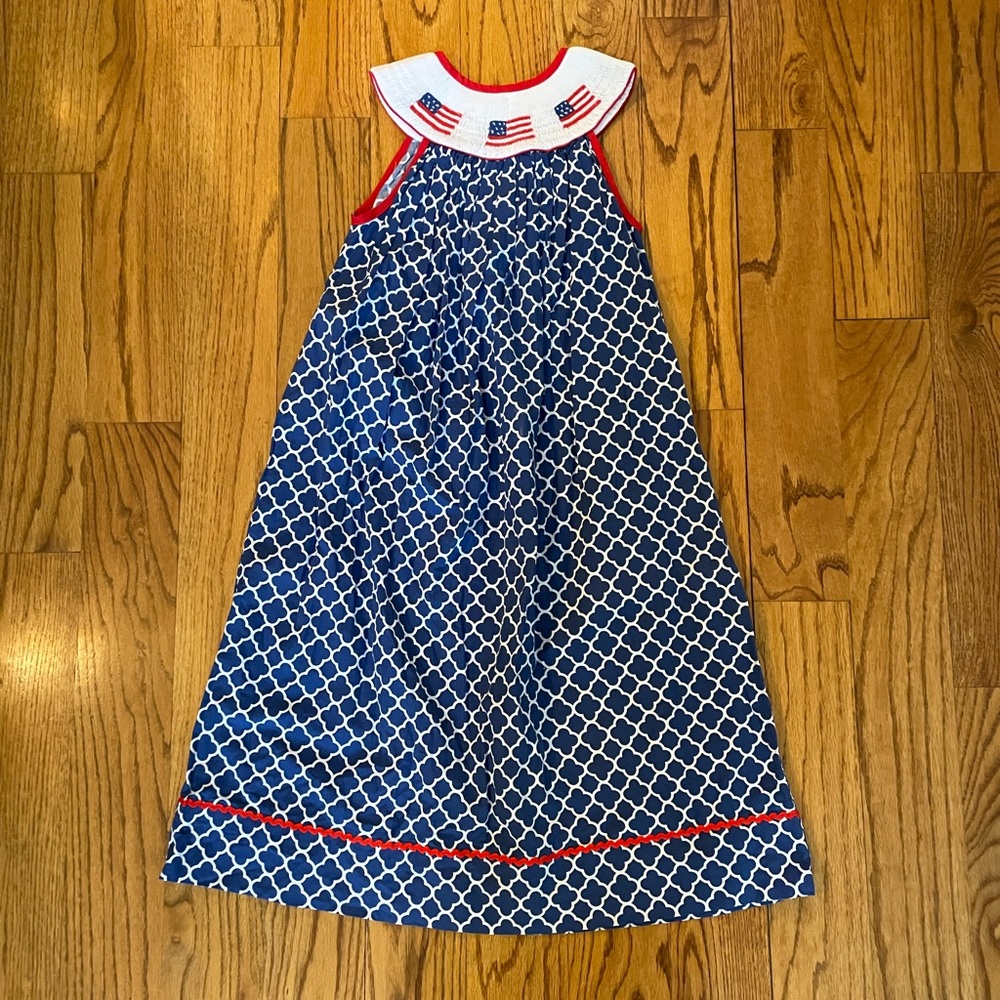 Girls’ smocked summer dress